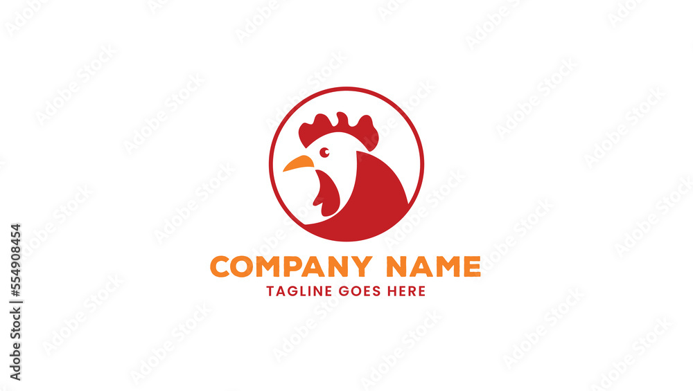 Minimal simple Chicken Logo Minimal simple Chicken Logo