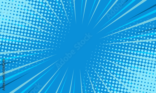 Comic cartoon blue background design