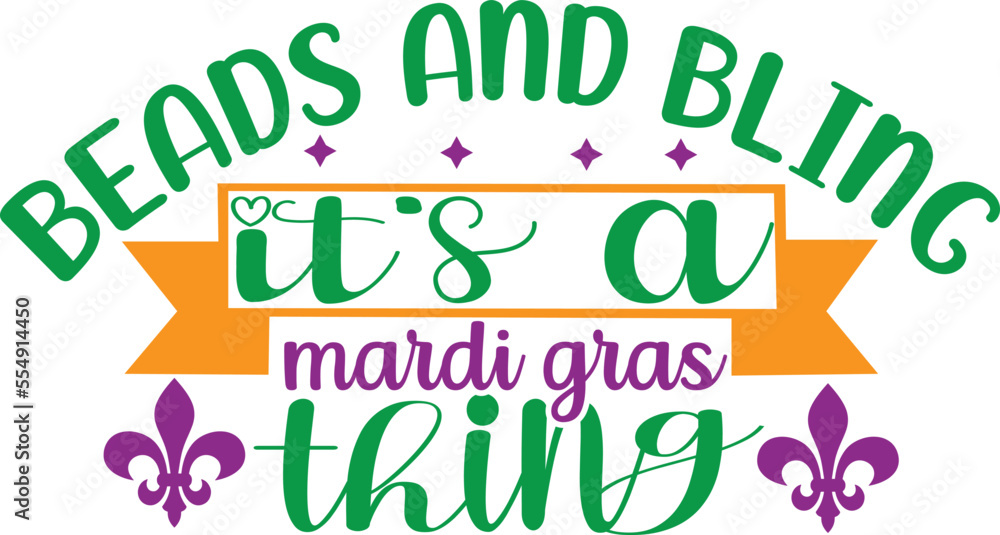 Obraz premium beads and bling it's a mardi gras thing