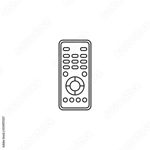 Wireless remote control icon in line style icon, isolated on white background