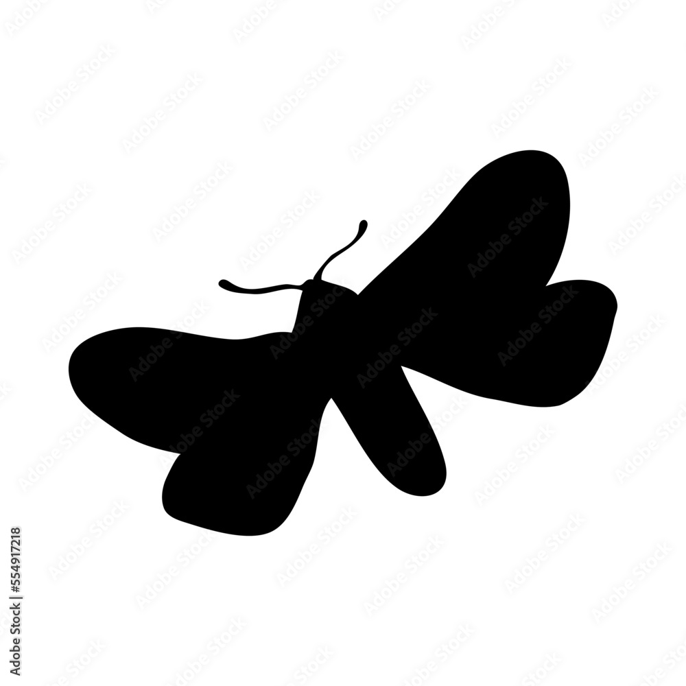 Moth Silhouette Moth Silhouette