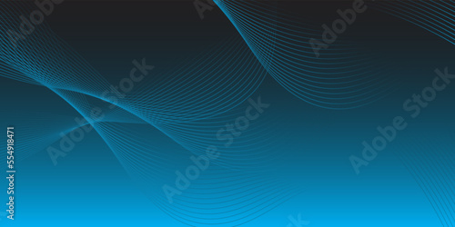 Abstract blue pattern with flowing motion backdrop wallpaper. Dark blue geometric background.