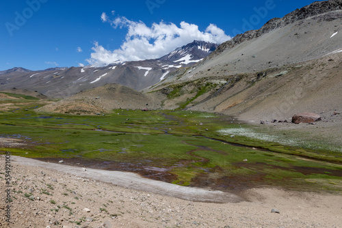 Landscape at Paso Vergara - crossing the border from Chile to Argentina while traveling South America