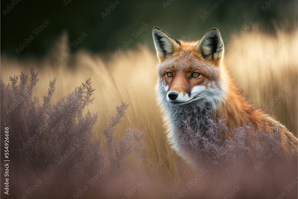 Fototapeta premium red fox vulpes generative ai