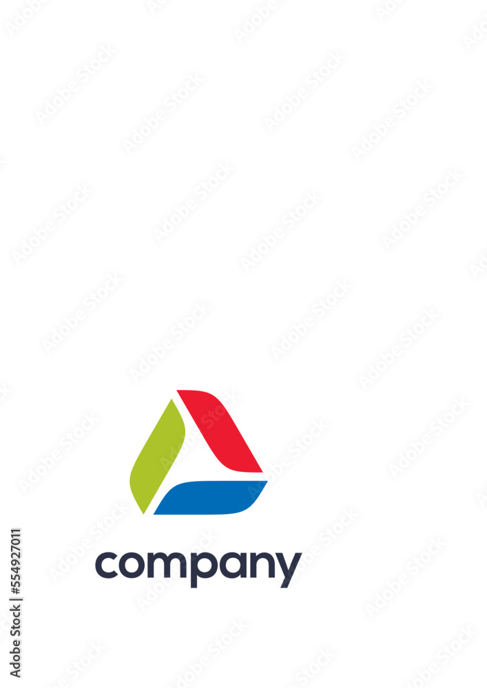 Triangle abstract logo design