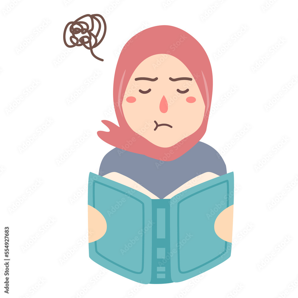 reading book emotion illustration reading book emotion illustration