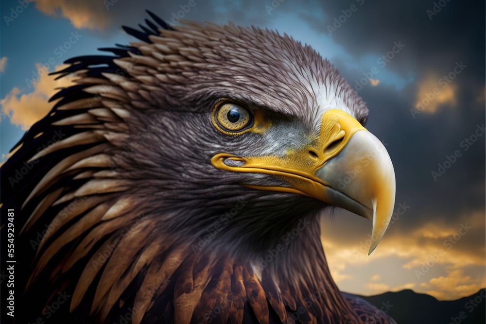Obraz premium American bald eagle generative ai