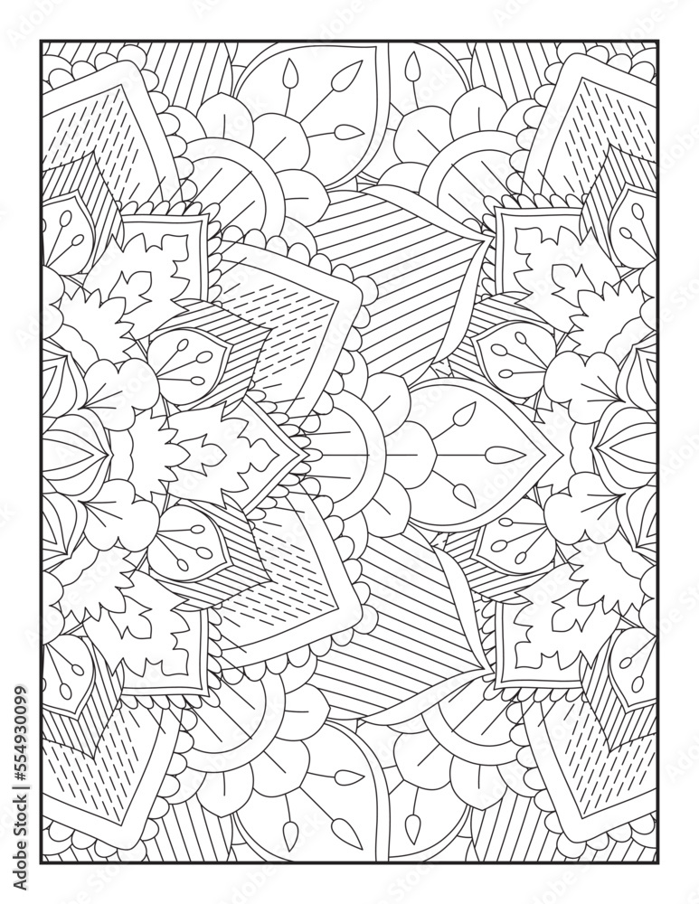 Flower Mandala Coloring Page ,Floral Coloring Pages, Coloring Pages ...