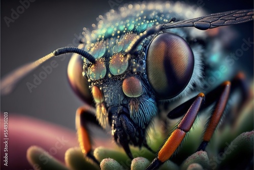 micro insect macro photography Generative AI © Ecleposs