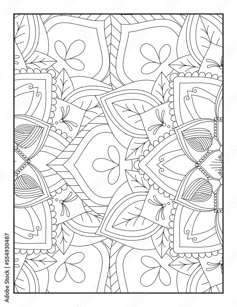Flower Mandala Coloring Page ,Floral Coloring Pages, Coloring Pages ...