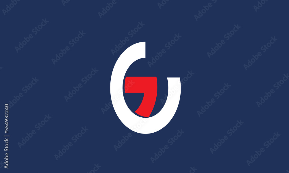Alphabet letters Initials Monogram logo GO, OG, G and O Alphabet letters Initials Monogram logo GO, OG, G and O