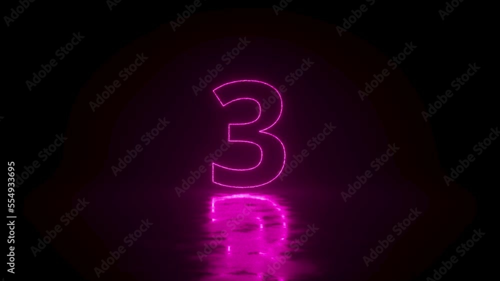 3d animation, sparkling numbers from 1 to 10, isolated on black background. Colorful pink blue firefly sparks, mystical countdown from one to ten 3d animation, sparkling numbers from 1 to 10, isolated on black background. Colorful pink blue firefly sparks, mystical countdown from one to ten