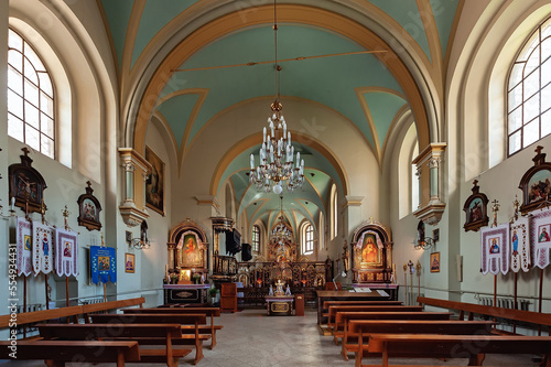 Interior of the Our Lady of Perpetual Help Ukrainian Greek Catholic church in Lviv, Ukraine