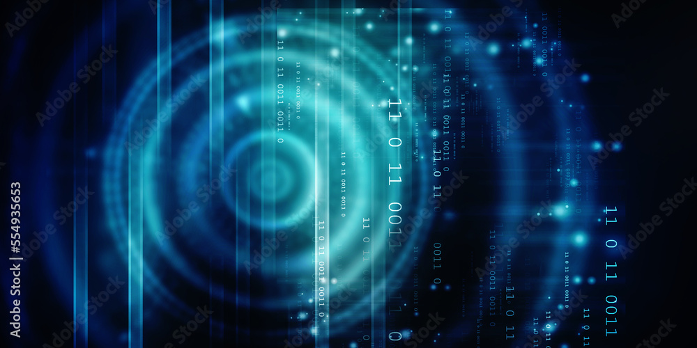 2d illustration Abstract futuristic electronic circuit technology background 2d illustration Abstract futuristic electronic circuit technology background