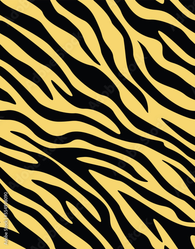 zebra pattern seamless fabric texture  vector animal print.