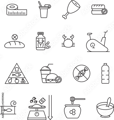 diet icons collection