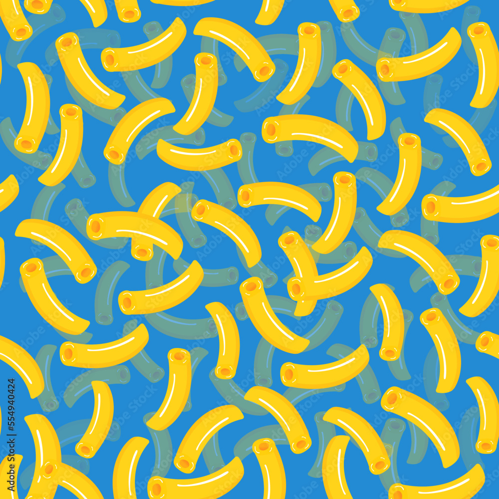 Macaroni vector illustration repeating pattern