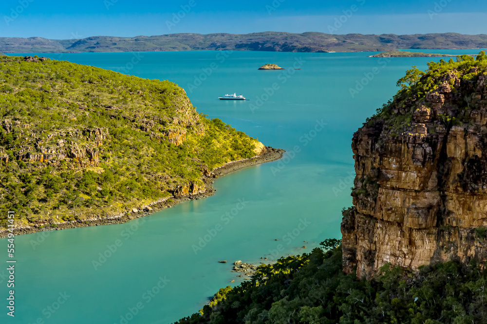 An aerial view of cliffs on the Hunter River in the Kimberley Region of Northwest Australia. An aerial view of cliffs on the Hunter River in the Kimberley Region of Northwest Australia.