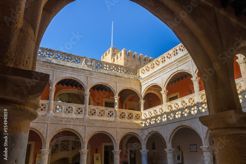 Inner courtyard of the Municipal Palace Castillo de Luna in Rota