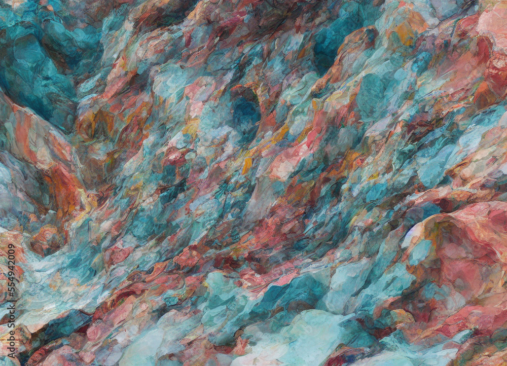 Background abstract image art with geological patterns created with Generative AI technology