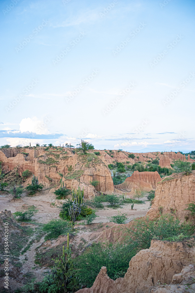 view of the Tatacoa Desert in Villavieja Huila Colombia