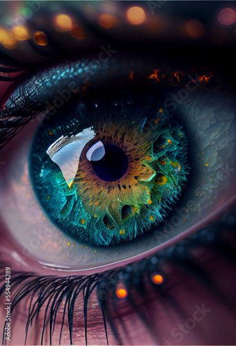 eye of the person digital painting