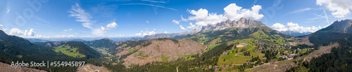 Bolzano and Dolomite mountains aerial panoramic view.  © pozdeevvs