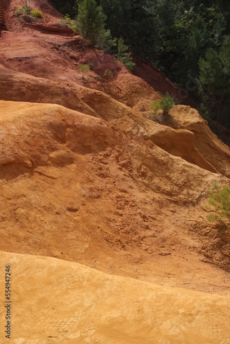 Ochre mining - Roussillon - Vaucluse - Provence-Alpes-C  te d Azur - France