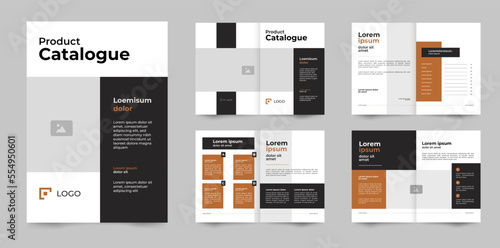 simple modern company product catalogue page design portfolio template. 