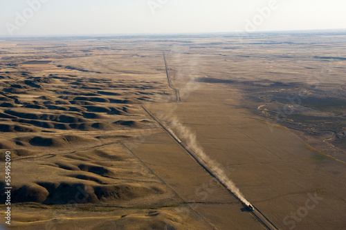 Bowdoin natural gas drilling area in Montana, USA; Malta, Montana, United States of America photo