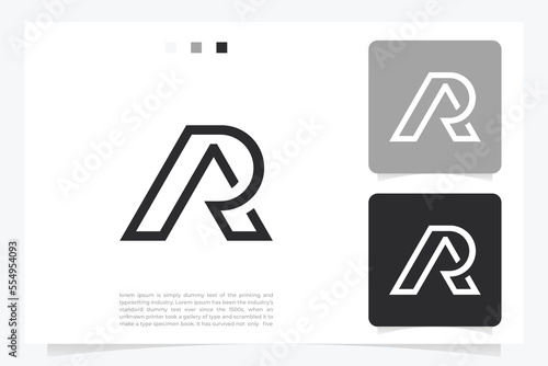 AR or RA letter logo. Unique attractive creative modern initial AR RA A R initial based letter icon logo