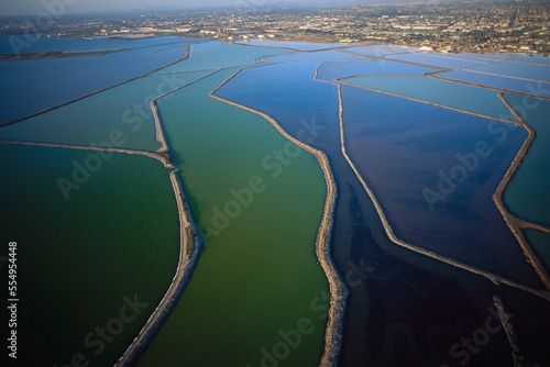 Levees in an area slated to become a refuge in five years, San Diego Bay, San Diego, California, USA; San Diego, California, United States of America photo
