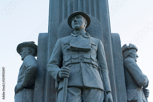 War veterans' memorial monument in Antelope Park in Lincoln, NE, USA; Lincoln, Nebraska, United States of America