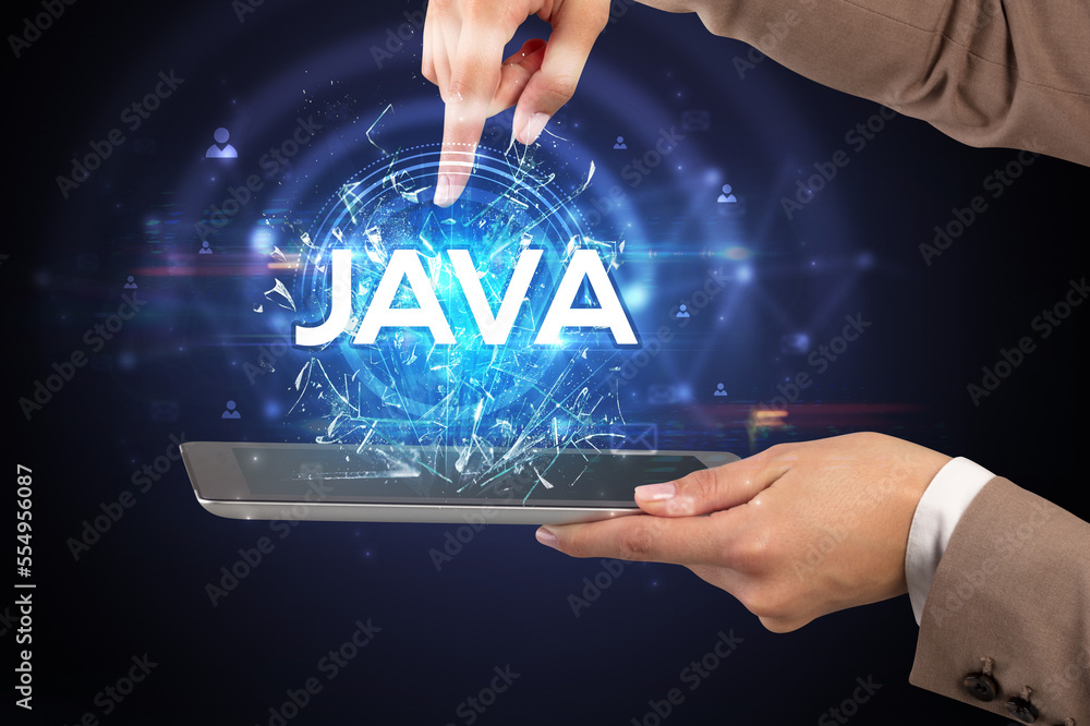 Close-up of a touchscreen with abbreviation. Close-up of a touchscreen with abbreviation.