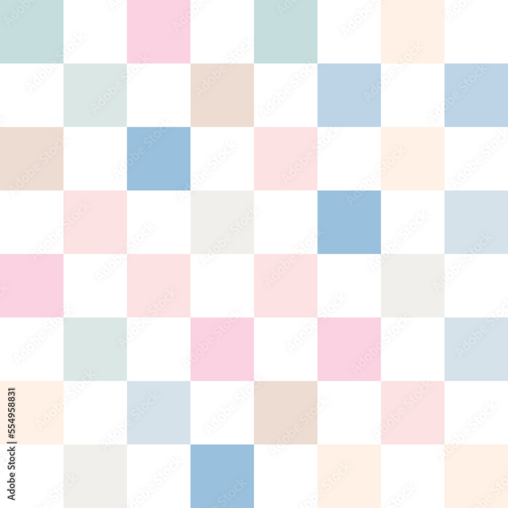 Colorful pastel checkerboard pattern background. Colorful pastel checkerboard pattern background.