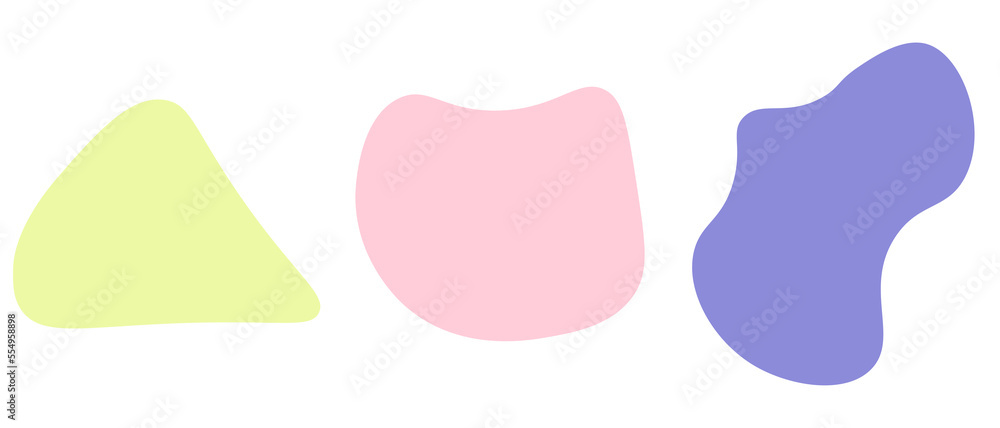 Abstract pastel shape background. Vector illustration.