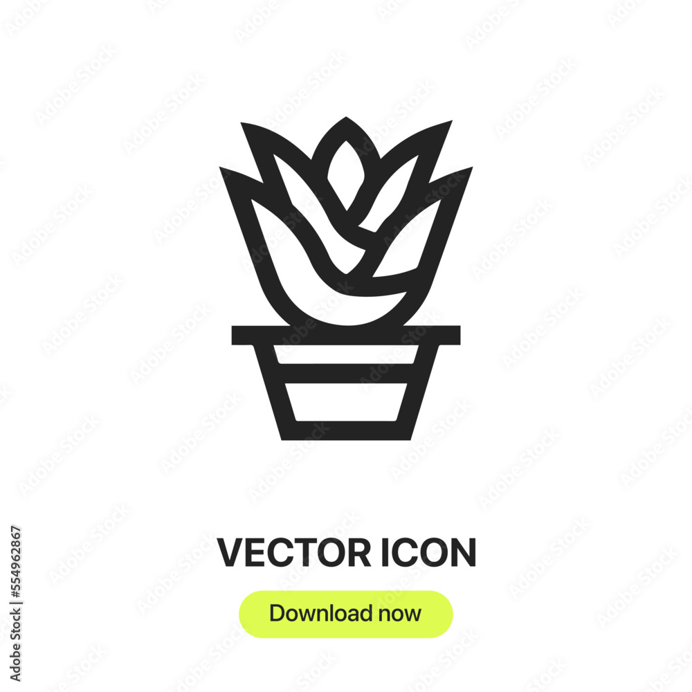 aloe vera icon vector. Linear style sign for mobile concept and web design. aloe vera symbol illustration. Pixel vector graphics - Vector. aloe vera icon vector. Linear style sign for mobile concept and web design. aloe vera symbol illustration. Pixel vector graphics - Vector.