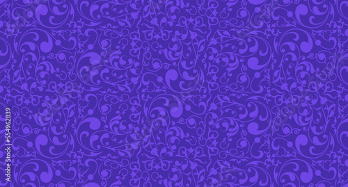 Seamless Patern. Floral ornamental background.