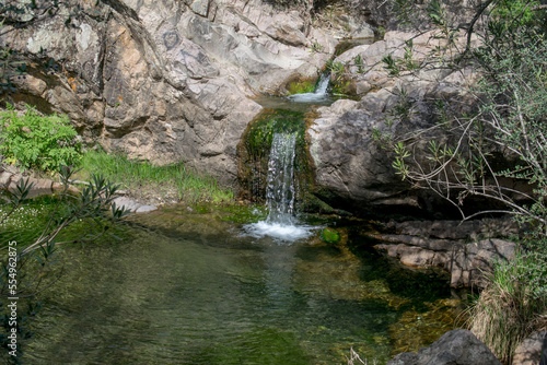 waterfall in a mountain stream