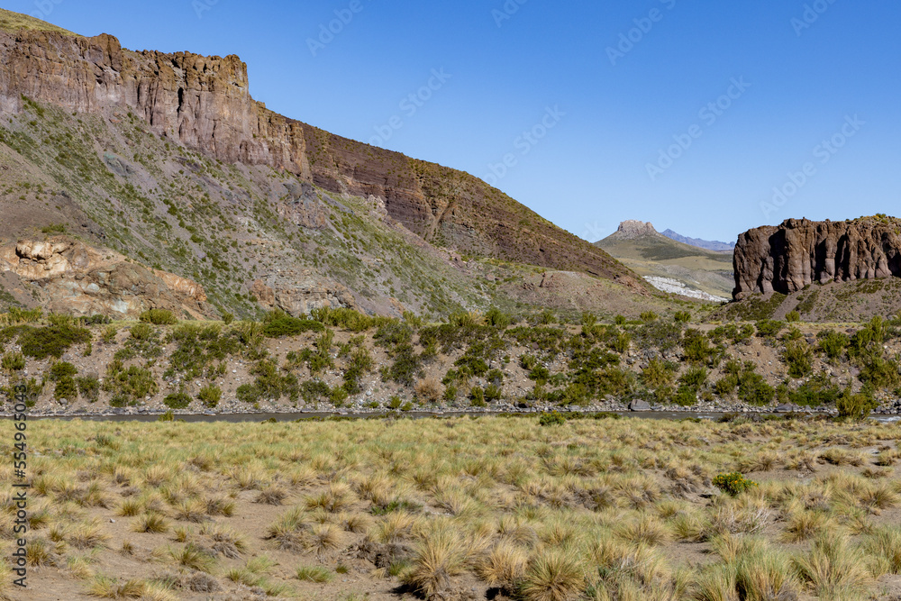 Landscape at Paso Vergara - crossing the border from Chile to Argentina while traveling South America
