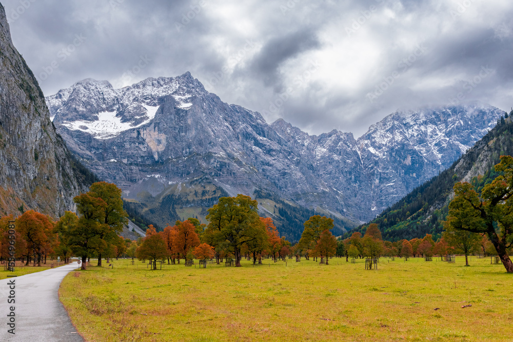 Ahornboden during autumn (Eng Valley, Tyrol, Austria)
