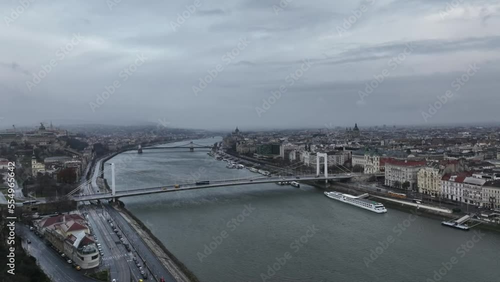 Aerial view of the city of Budapest, Hungary Aerial view of the city of Budapest, Hungary