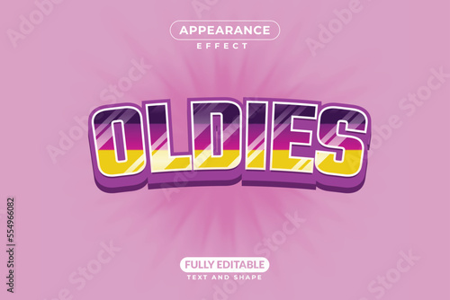 Editable Text Effect Oldies