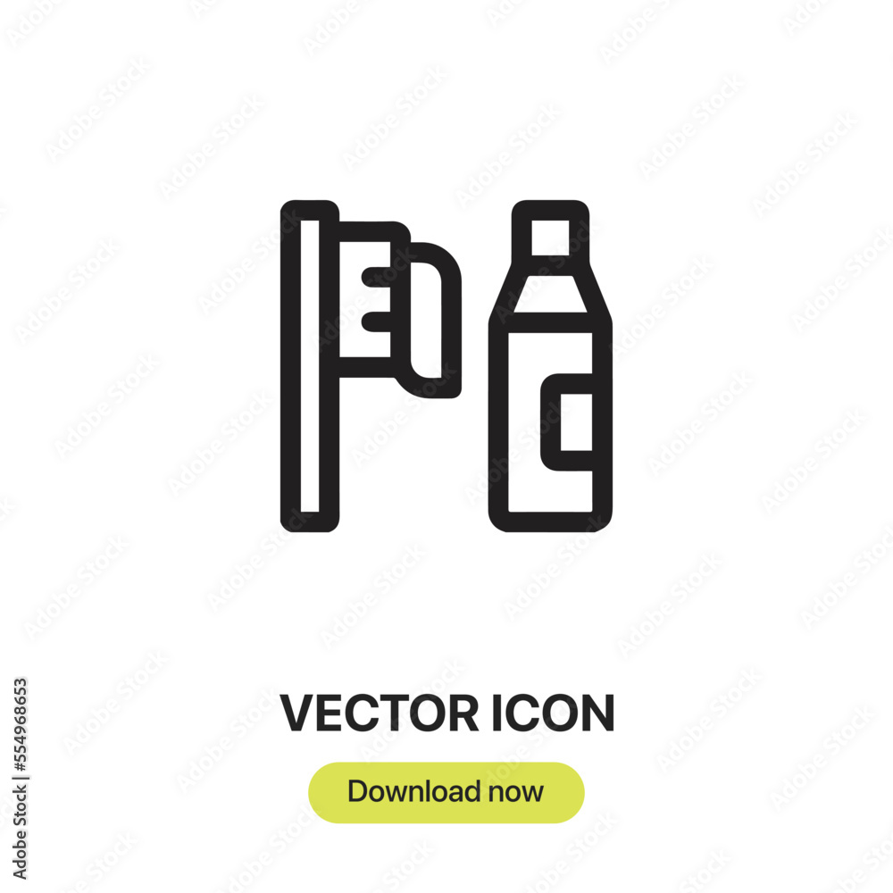 toothbrush icon vector. Linear style sign for mobile concept and web design. toothpaste symbol illustration. Pixel vector graphics - Vector. toothbrush icon vector. Linear style sign for mobile concept and web design. toothpaste symbol illustration. Pixel vector graphics - Vector.