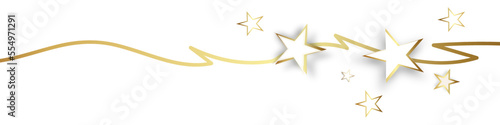 Gold Welle Wellen Band Banner