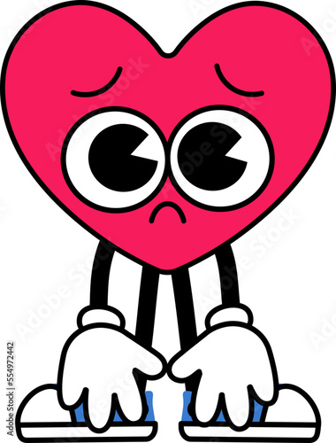 Heart Character pose so sadly 