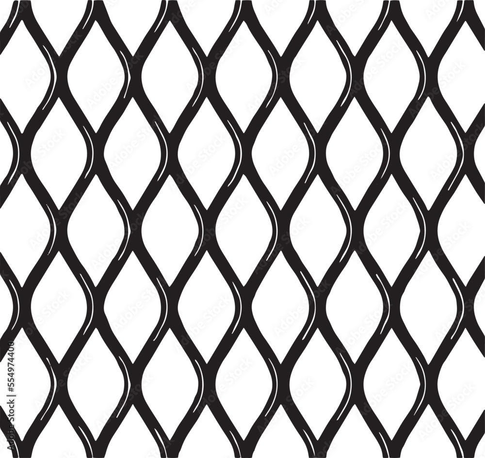 Naklejka premium metal grid wire fence. seamless chain link fence. industrial fence on white isolated background