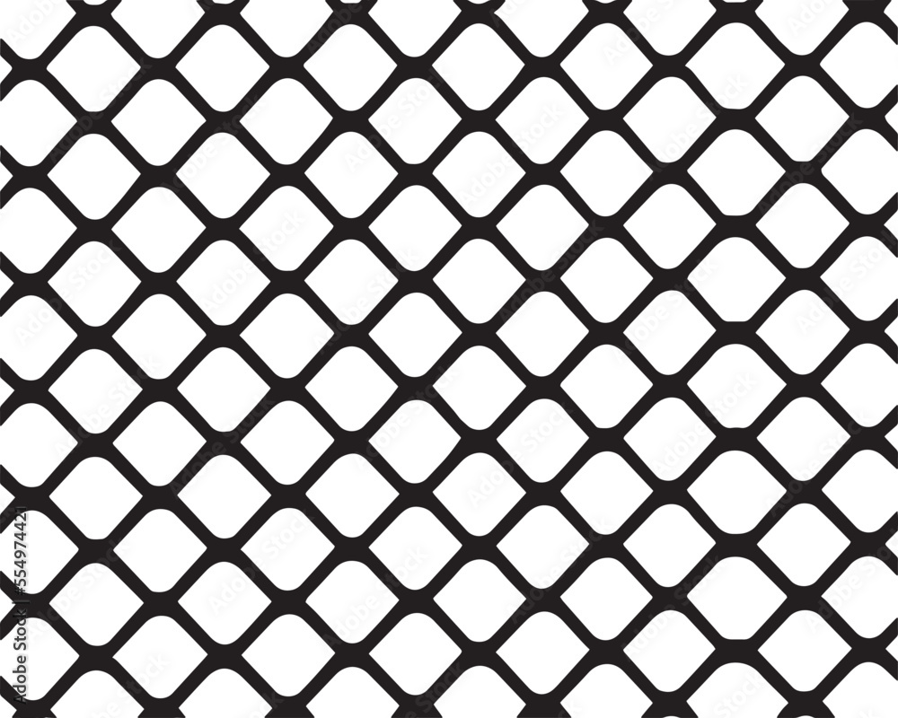 Fototapeta premium wire fence. seamless chain link fence. industrial fence on white isolated background