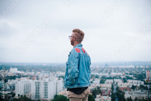 man looking over the city © shannonbray