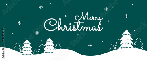 Merry Christmas Banner Template for Social Media or Print Media. Suitable to use on Christmas event. Also suitable for uploading social media at Christmas event